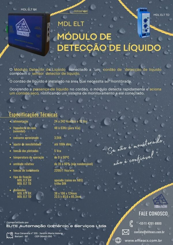 Cabo detector de presença / vazamento de água - Image 3