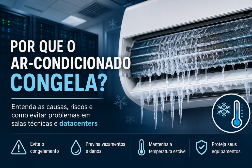 Unidade evaporadora congelada